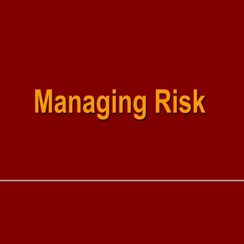 Risk management