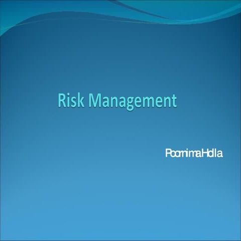 Risk Management