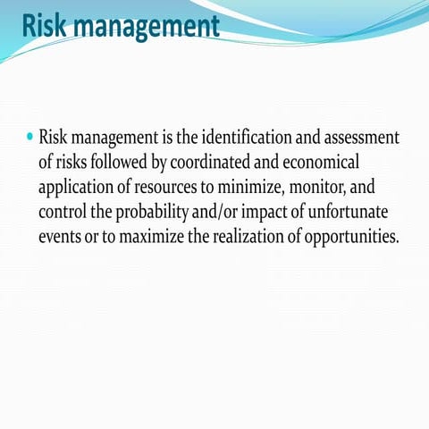 ITFT Risk management