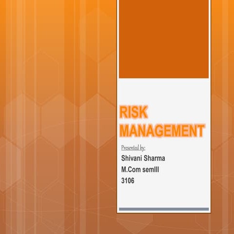 Risk management