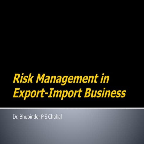 Risk management