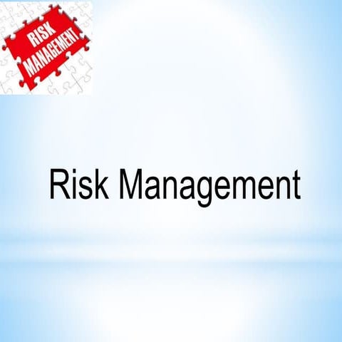 Risk management