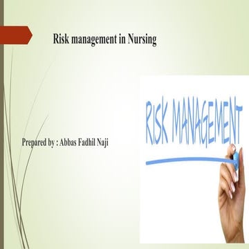 Risk management
