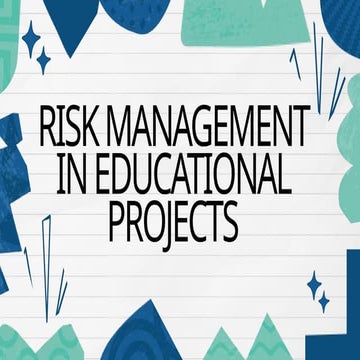 RISK MANAGEMENT (POWERPOINT PRESENTATION)