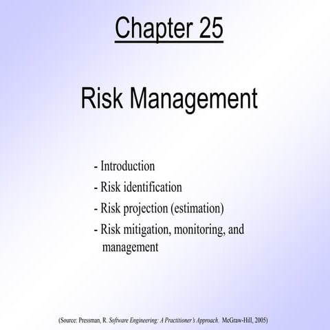 Riskmanagement software Engineering1.ppt