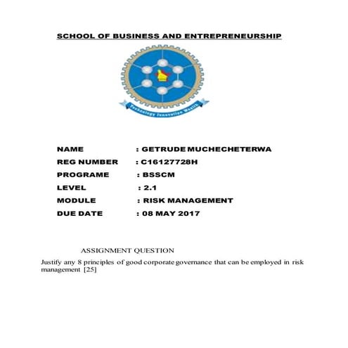  principles of good corporate governance