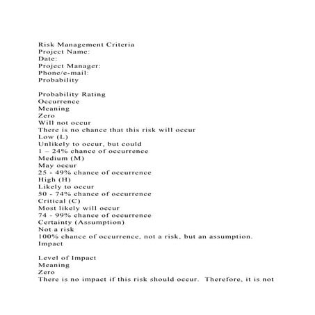 Risk Management CriteriaProject NameDateProject Manager.docx