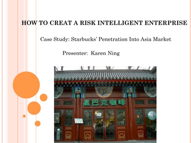 Risk Management Enterprise and A Case Study on Starbucks