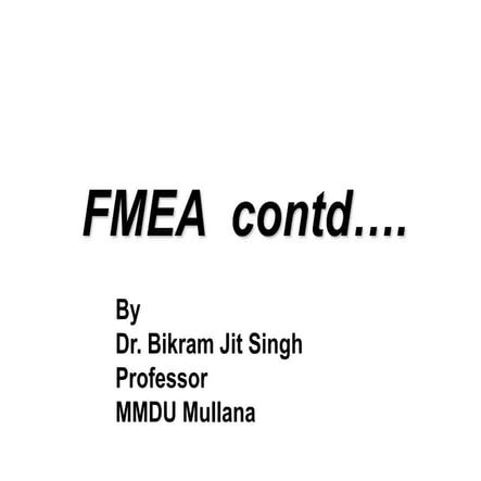 Risk management in complex changeovers through cfmea