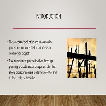 Comprehensive Risk and Change Management Strategies in Construction ...