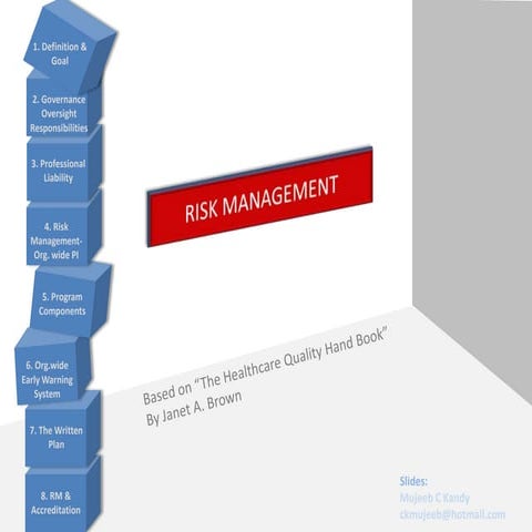 Risk management in healthcare