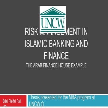 Risk Management In Islamic Banking