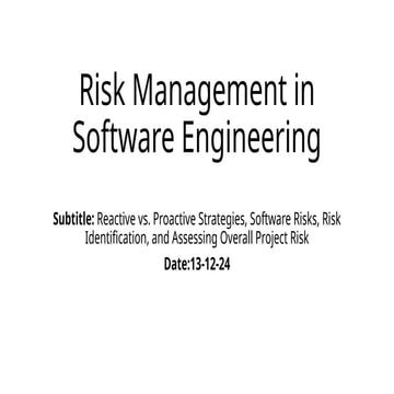 Risk Management in Software Engineering.pptx