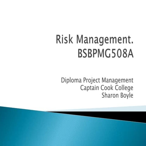 Risk management part 2 | PPTX
