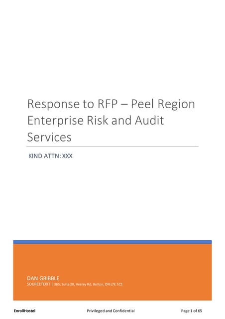 Risk management Consulting For Municipality