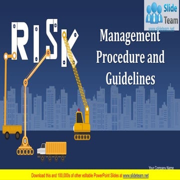 Risk Management Procedure And Guidelines PowerPoint Presentation Slides 