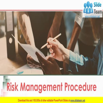 Risk Management Procedure PowerPoint Presentation Slides 