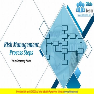 Risk Management Process Steps PowerPoint Presentation Slides 