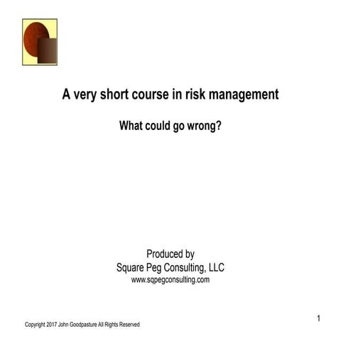 Risk management short course