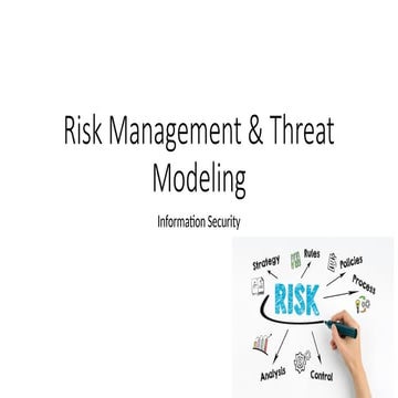 Risk Management & Threat Model in Cyber Security