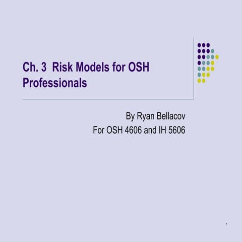 Comprehensive Risk Models and Safety Analysis Techniques for OSH ...