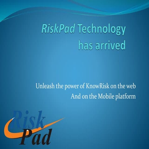 Know risk for mining industry 1 | PPTX