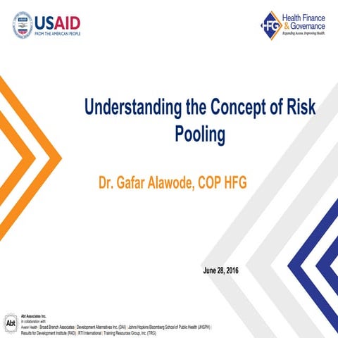 Understanding the concept of risk pooling