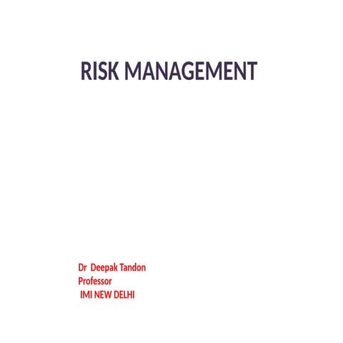 Risk measurement slide | PPTX