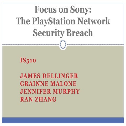 Sony - A Crisis Management Case Study | PDF