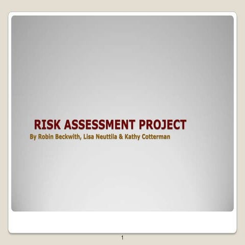 Risk Presentation 