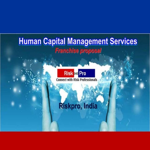Riskpro Human Capital Consulting Franchisee Proposal