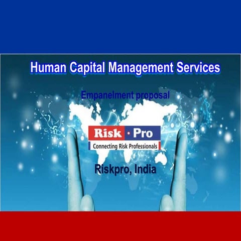 Riskpro human capital management services 2013