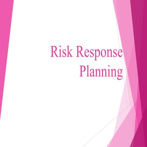 Risk response planning