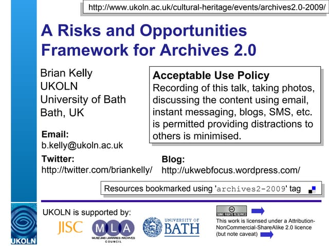 A Risks And Opportunities Framework...