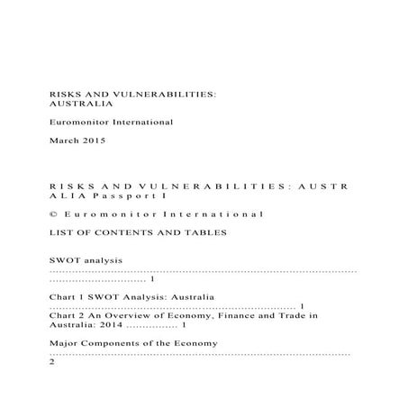 Australia benchmark-report | PDF
