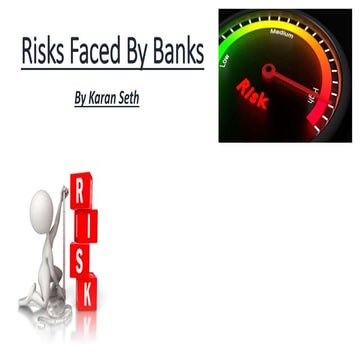 Risks faced by banks