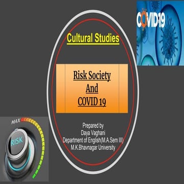 Risk society and covid 19