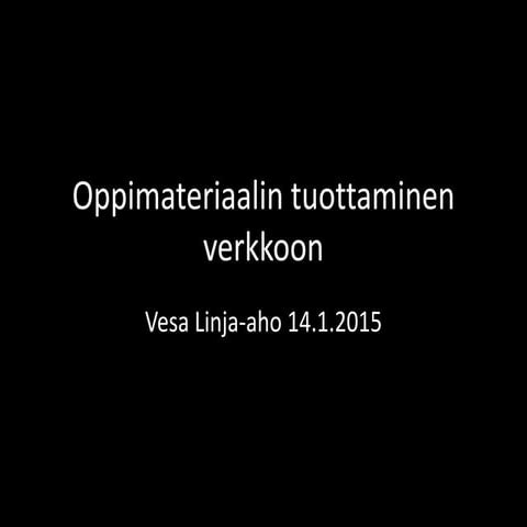 Mitä ovat avoimet oppimateriaalit?