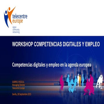 Competencias digitales y empleo en la agenda europea