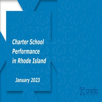 Charter School Performance in Rhode Island