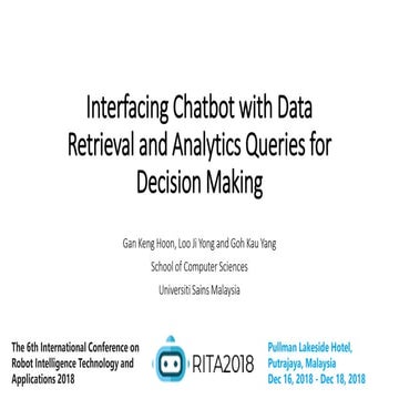 Interfacing Chatbot with Data Retrieval and Analytics Queries for Decision Ma...