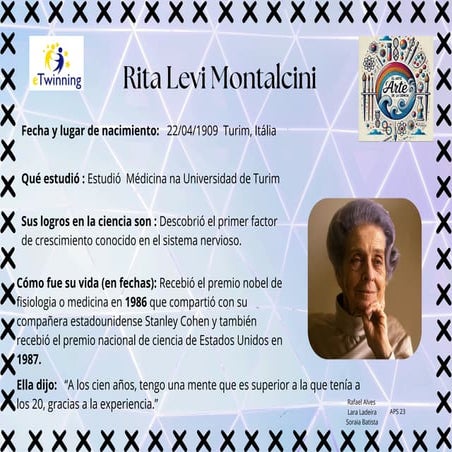 Exposición virtual Rita Levi Montalcini: "El arte de la Ciencia 4.0"