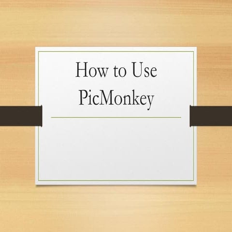 How to Use PicMonkey