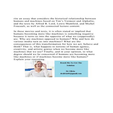 rite an essay that considers the historical relationship between.docx