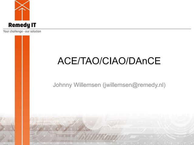 ACE/TAO/CIAO/DAnCE Maintenance overview