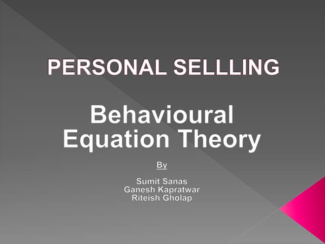 Personal Selling