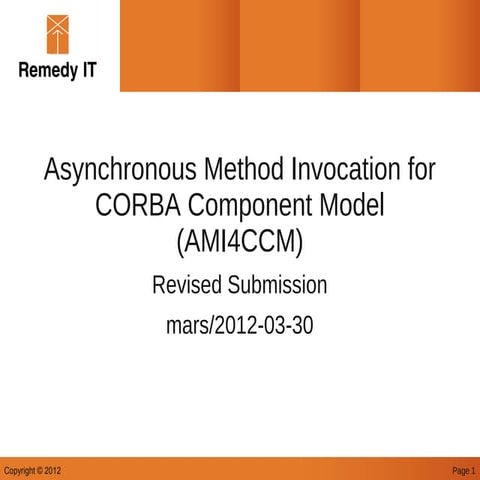 AMI4CCM revised submission presentation