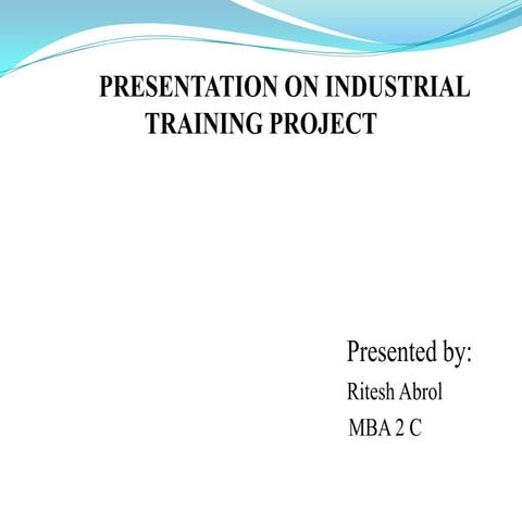 Industrial Presentation