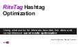 RiteTag hashtag search, optimization & evidence it pays