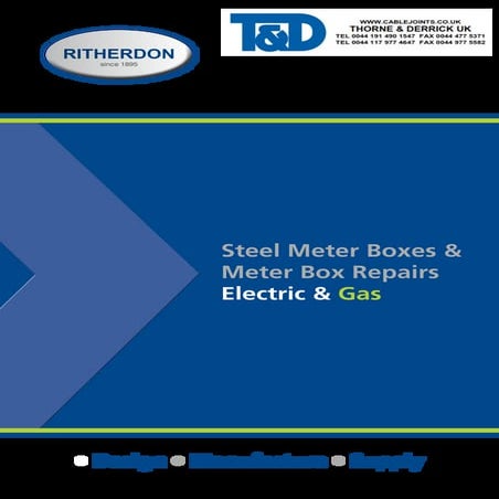 Ritherdon Steel Meter Boxes And Repair Boxes | PDF